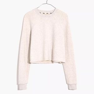 Madewell MWL Airyterry Crop Sweatshirt